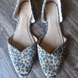 Old Navy Leopard Print D'Orsay Flats